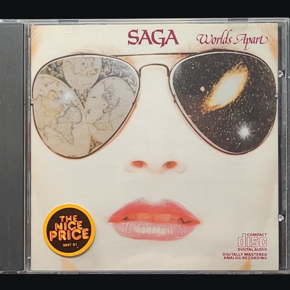 MUSIC CD     1982 "SAGA" WORLDS APART